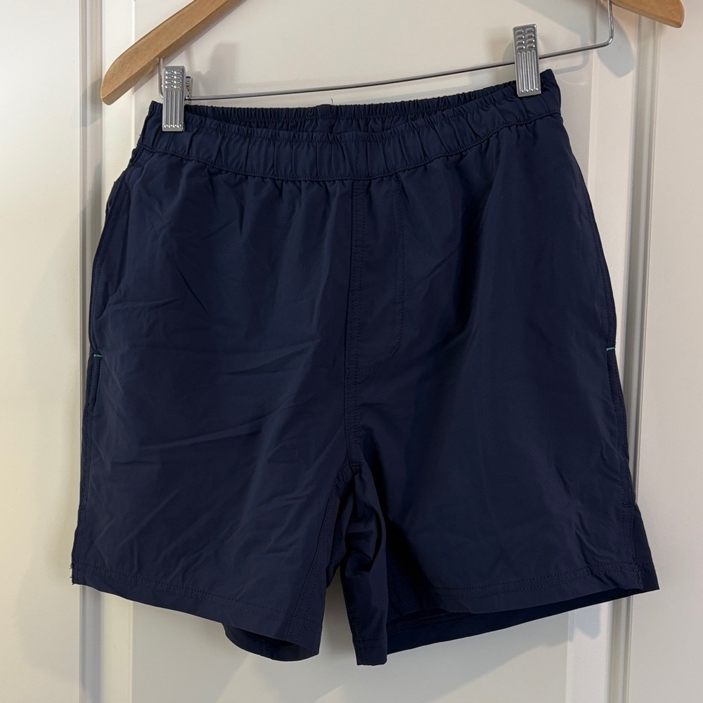 Myles Navy 6” lined Athletic Shorts